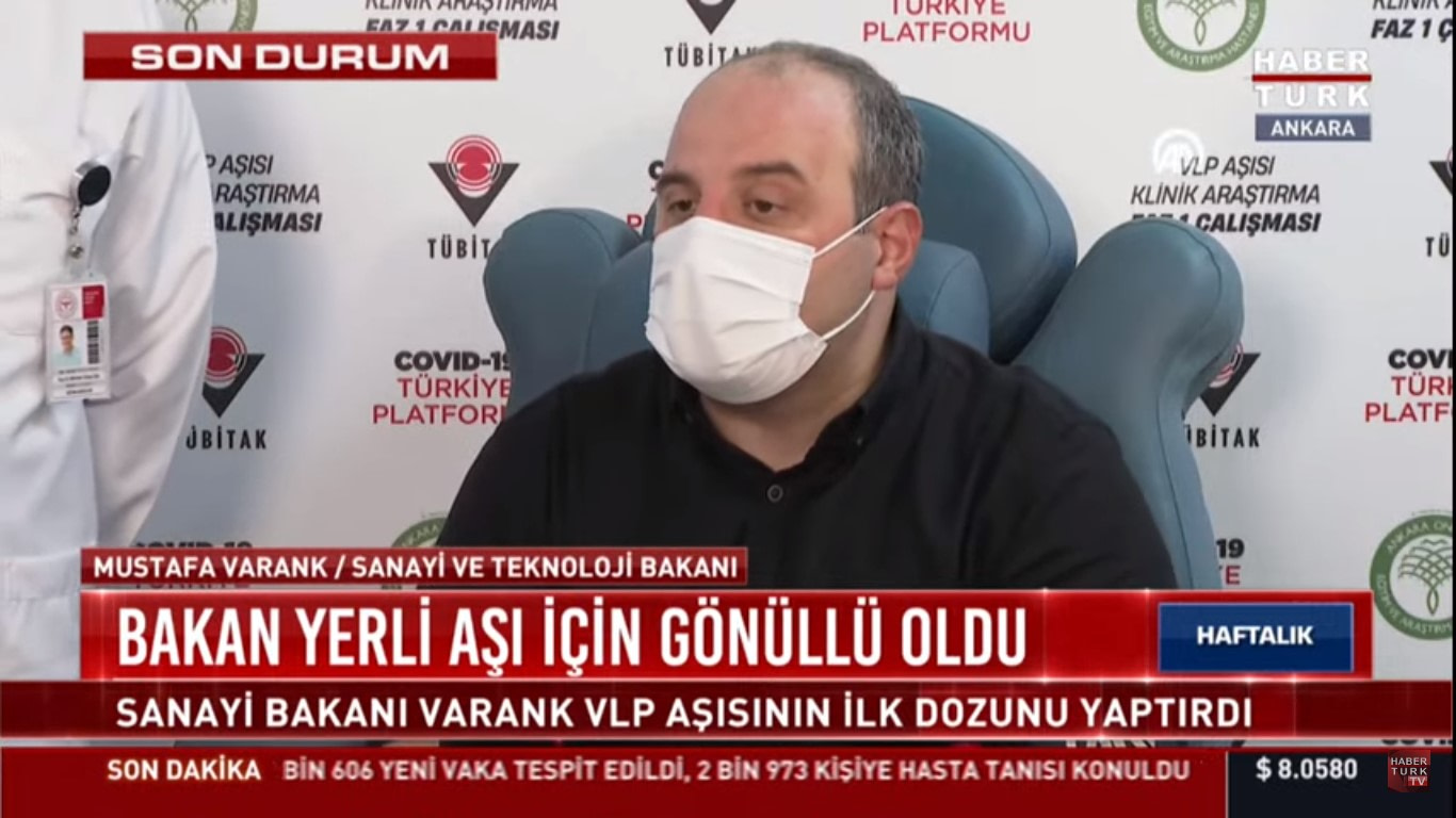 Bakan Varank VLP Aşısına Gönüllü Oldu
